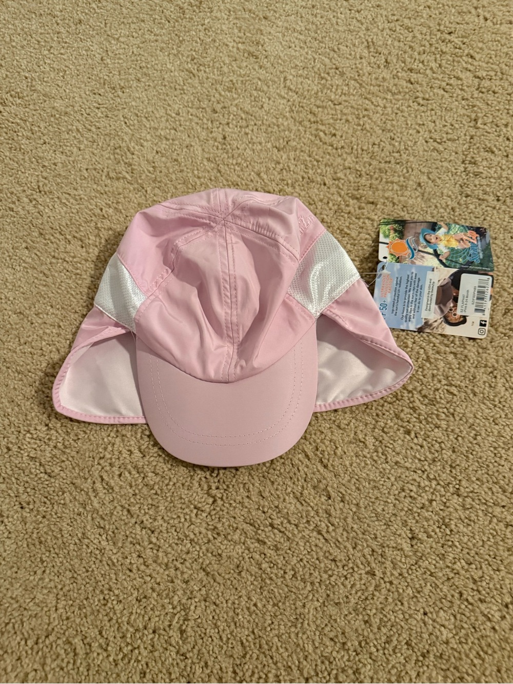 Swimzip Kids flap hat Pink